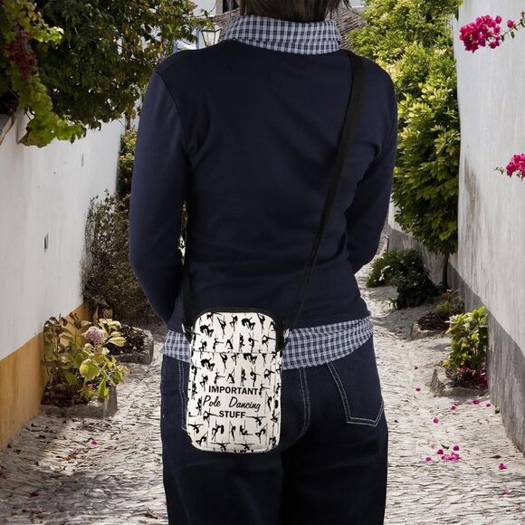 Pole Dancer Gift Canvas Crossbody Bag for Dancers Teachers Travel - Picture 7 of 7